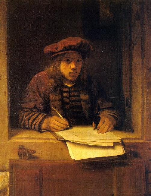 HOOGSTRATEN, Samuel van Self-Portrait zg oil painting picture